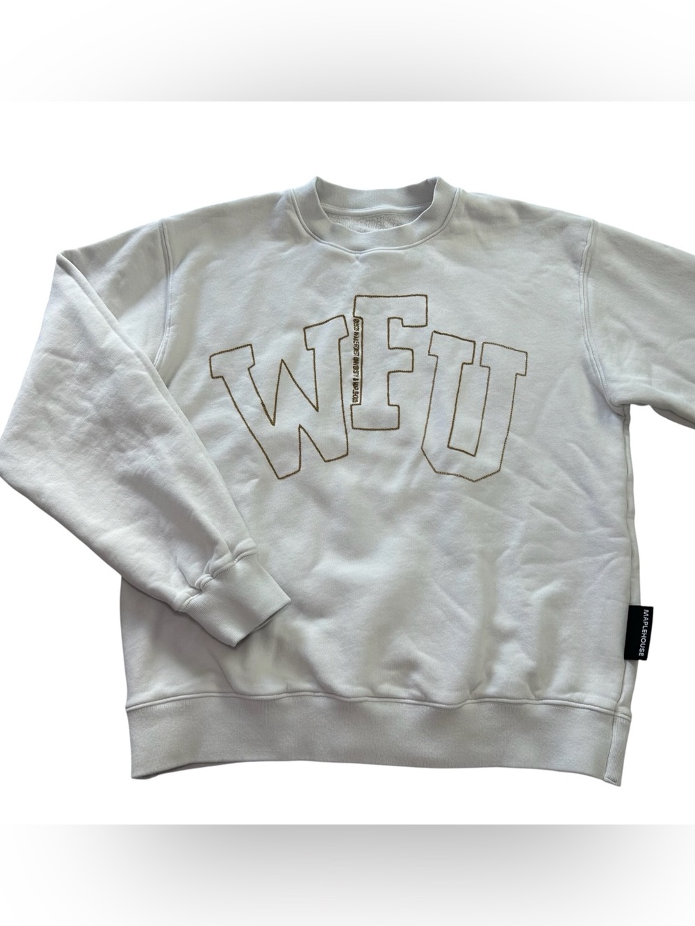 Maplehouse Wake Forest Demon Deacons Chainstitch Crewneck Sweatshirt Adult Small